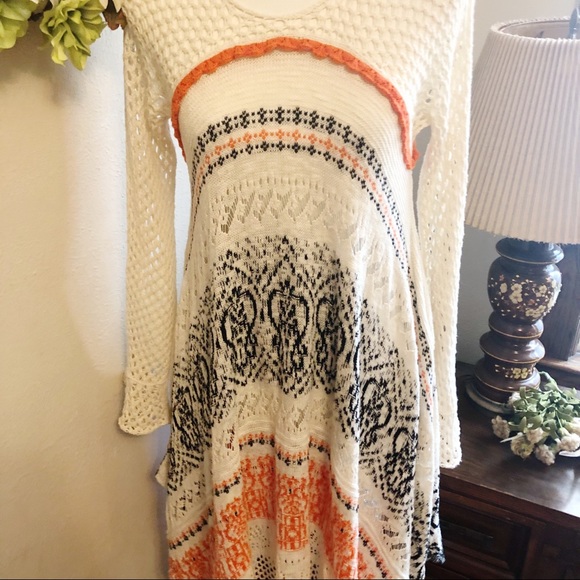 Anthro Sleeping on Snow Risen Sun crochet dress XS - Picture 4 of 13